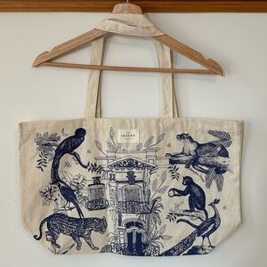 Sézane Jungle Print Canvas Tote - never worn